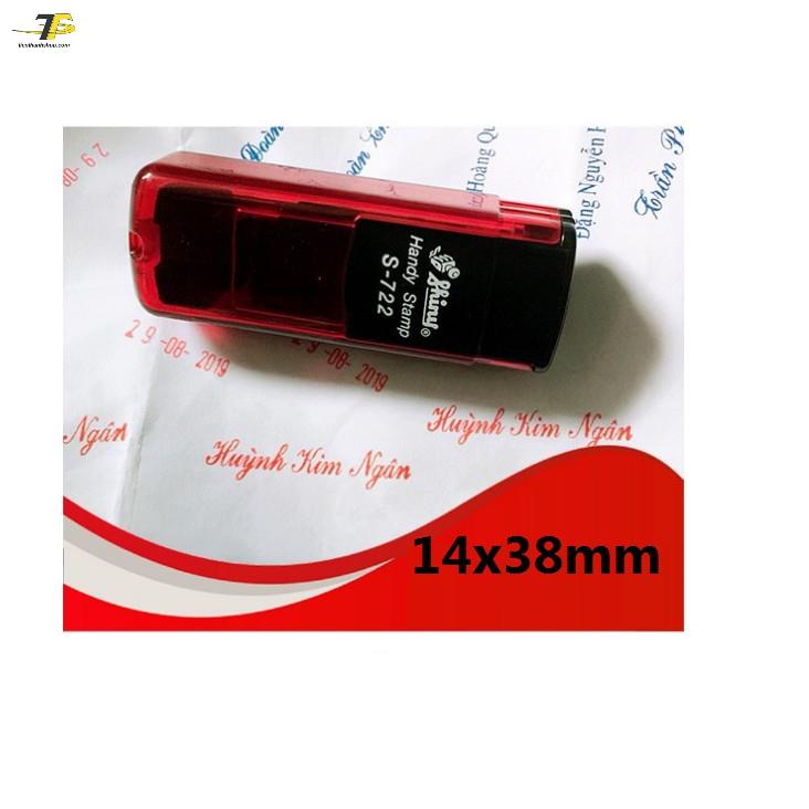 Khắc dấu bỏ túi Handy Stamp S-722 14 x 38 mm