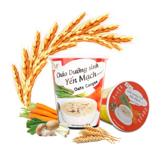 Cháo yến mạch Tâm Minh Food dạng ly 43g