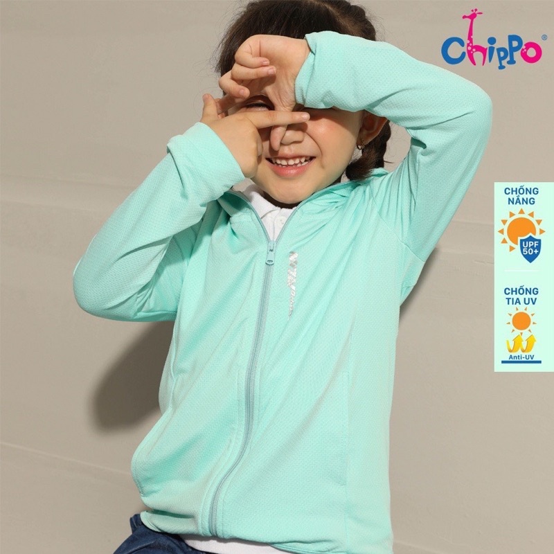 Áo khoác, áo chống nắng có nón Chippo chất thông hơi cho bé trai bé gái