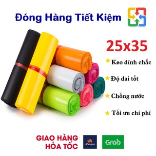 Ecobox - túi đóng hàng pe, túi niêm phong size 25x35 cm - cuộn 10 túi