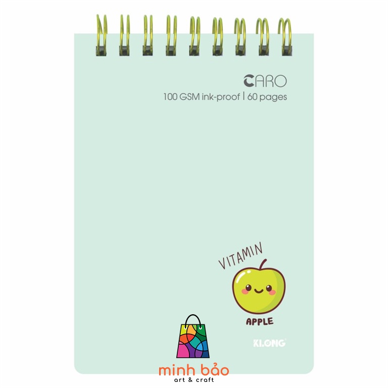 SỔ CARO LÒ XO KÉP NGANG B7 120 TRANG 100/76, MS 934