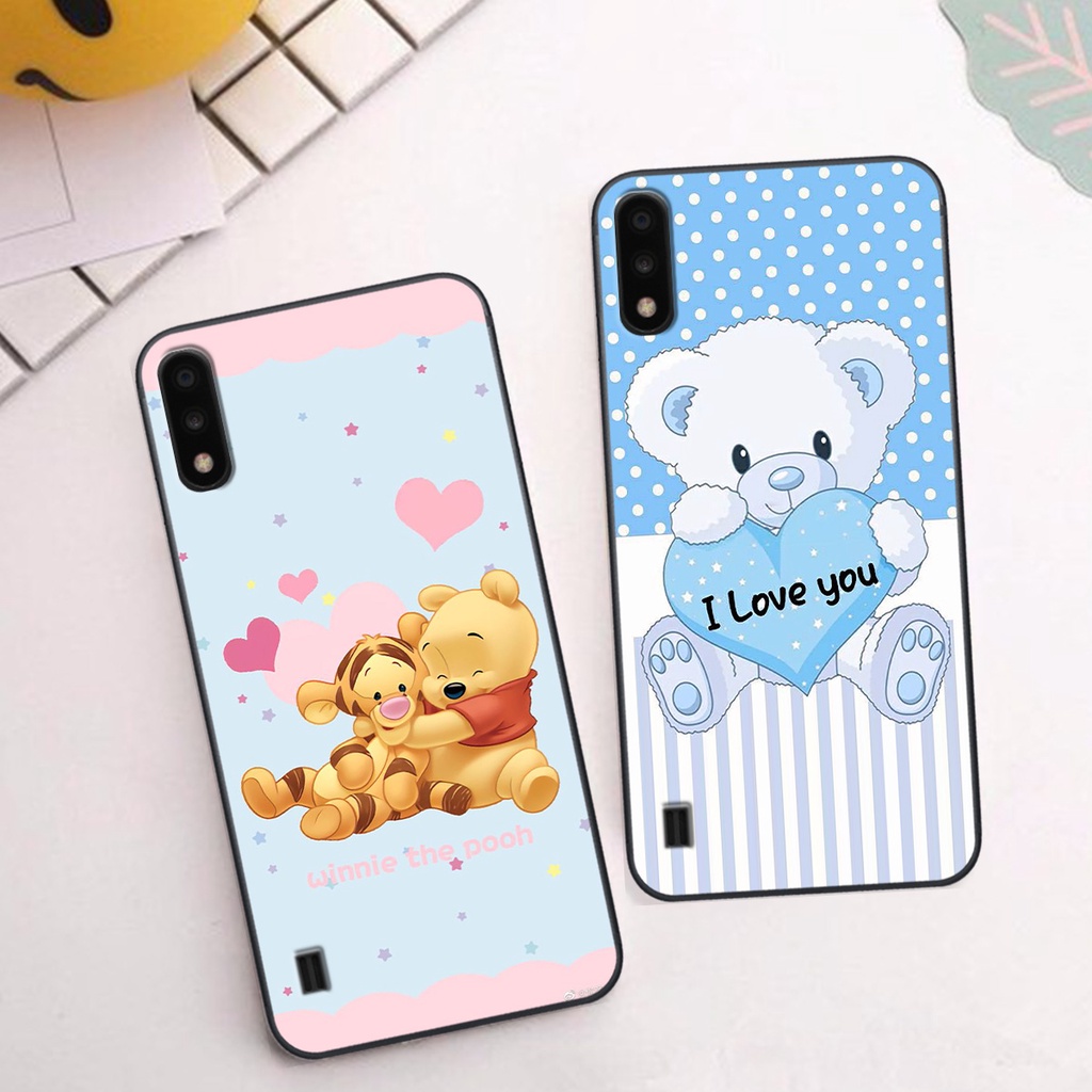 Ốp Samsung A01 / A02 in hình gấu cute dễ thương siêu xinh đáng yêu