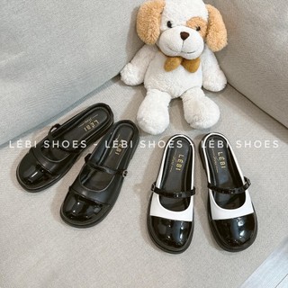  Sục nữ pha mũi quai ngang Hàn Quốc - Lébi shoes 