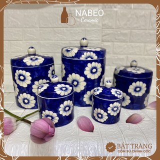 [Size Đại 8L] Vại Muối Dưa Cà, Hũ Đựng Muối - Mỡ - Đường Gém Dưa, Cà, Kiệu - Gốm Sứ Bát Tràng