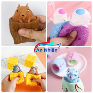 Squishy thú nắn bóp xả stress , đồ chơi xả stress , không độc hại nhiều hình dễ thương