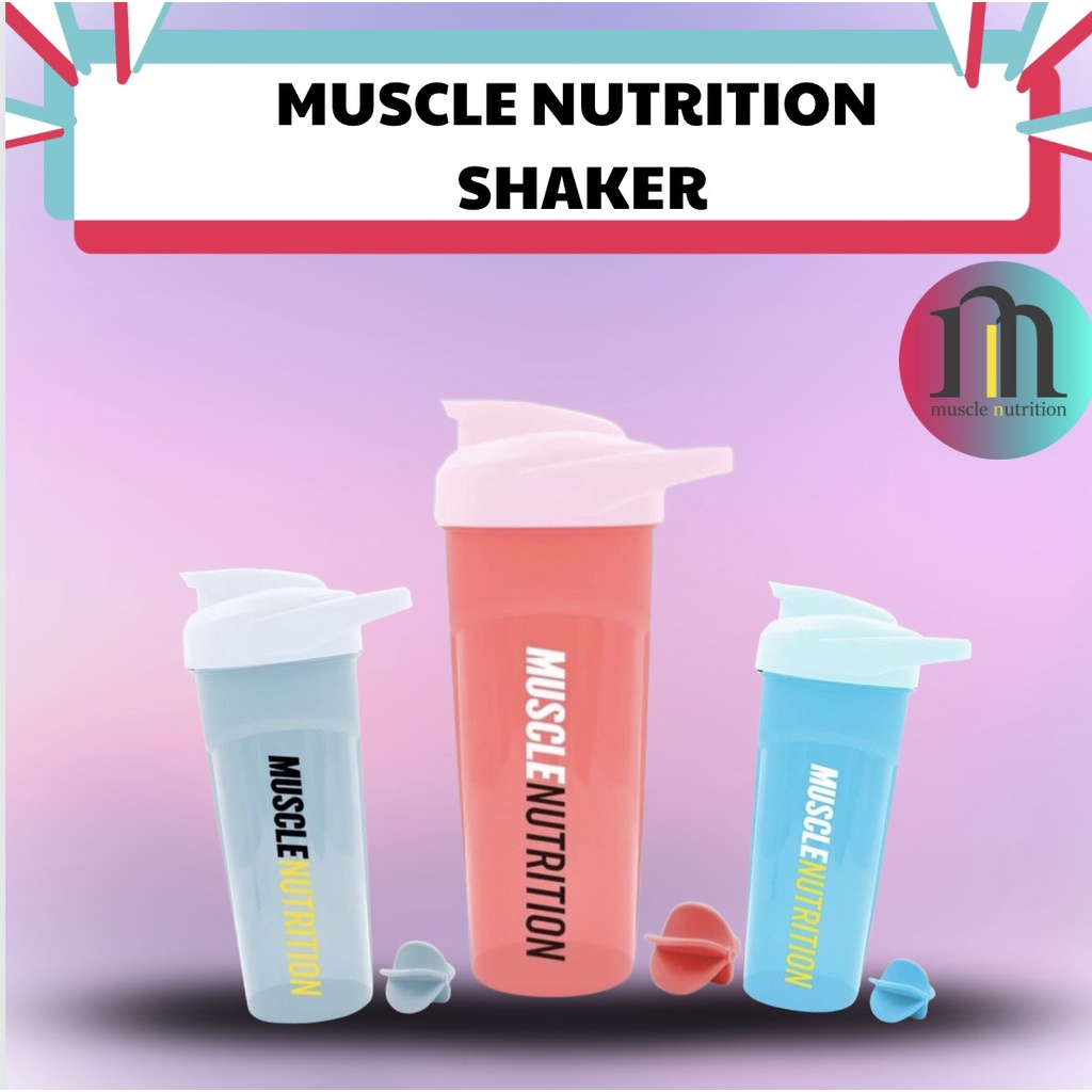 Bình Lắc Shaker Bottle Muscle Nutrition Chính Hãng - Chất Liệu Nhựa An Toàn - Mẫu Mã Siêu Đẹp - Chất Lượng - 700ml