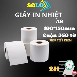 Giấy in nhiệt in mã vận đơn TMĐT có sẵn lớp dán A6 A7