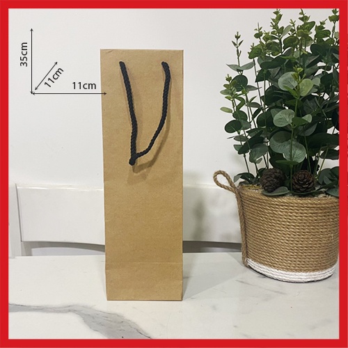 01 TÚI GIẤY KRAFT DÀI  11 X 35 X 11 CM