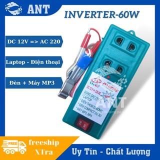  BỘ ĐẢO ĐIỆN BÌNH ẮC QUY 12V RA 220V -60W 