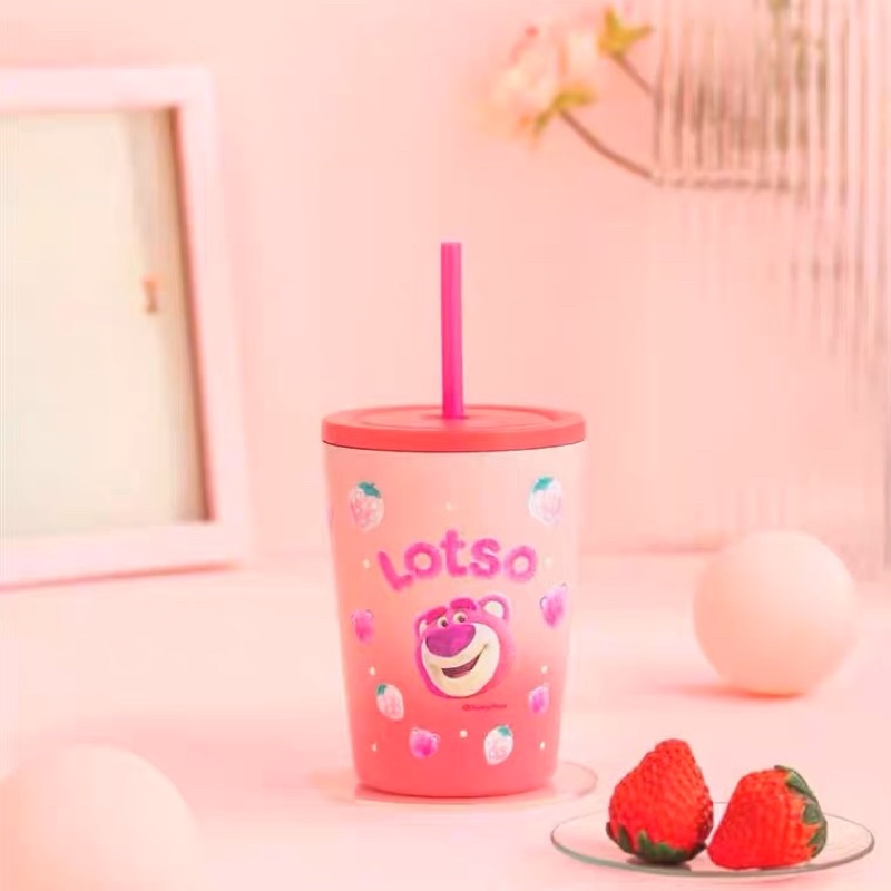 Ly giữ nhiệt gấu dâu Lotso chính hãng