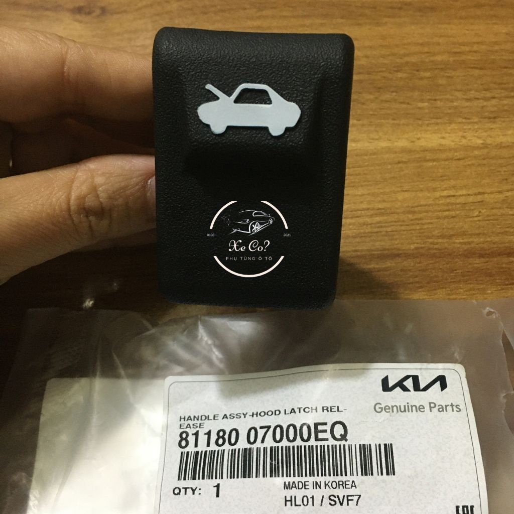 Tay mở khóa nắp capo Kia Morning/ Picanto, 8118007000EQ - Phụ tùng xe cỏ
