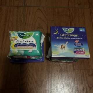 ❌combo 3 gói ( tặng 3 miếng đêm 30cm) BVS Laurier F&F siêu mỏng 8m