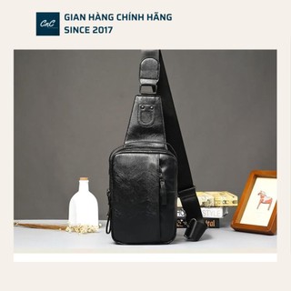 Túi bao tử nam - Bảo hành 10 năm - Đựng ipad 8 inch - Hàng nhập da cao cấp không bong tróc, không nổ da
