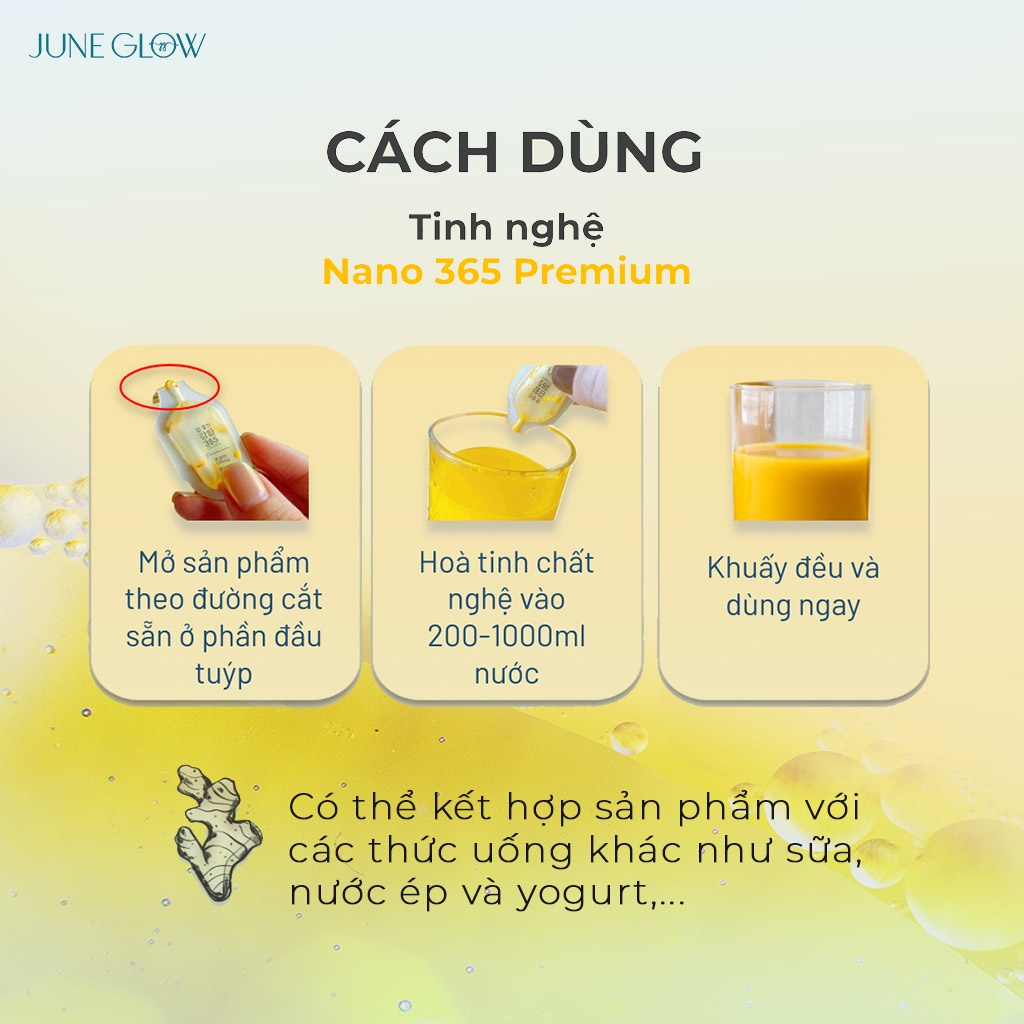 G-card Tinh Nghệ Nano 365 Premium - 4 tuýp - 3g/tuýp
