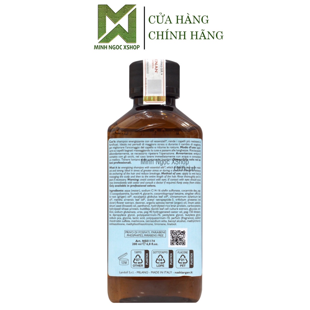 Dầu gội chống rụng tóc Nashi Argan Essential Energy 200ML