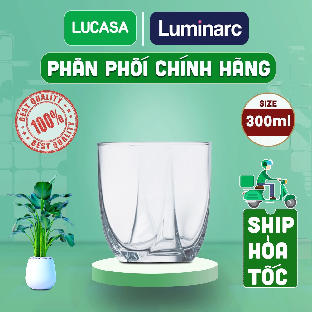 Bộ 6 Ly Thủy Tinh Luminarc Eiffel 300ml - Loại Thấp BOL0169 | Phân Phối Chính Hãng