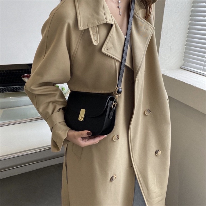 Túi xách nữ đeo chéo da trơn đi chơi giá rẻ thời trang Hàn Quốc MS43