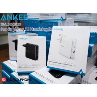  Sạc Anker 42w PowerCore Fusion PD A1622 kiêm sạc dự phòng Anker 5000mAh 2 cổng sạc tiện lợi 30w PD 12w IQ 