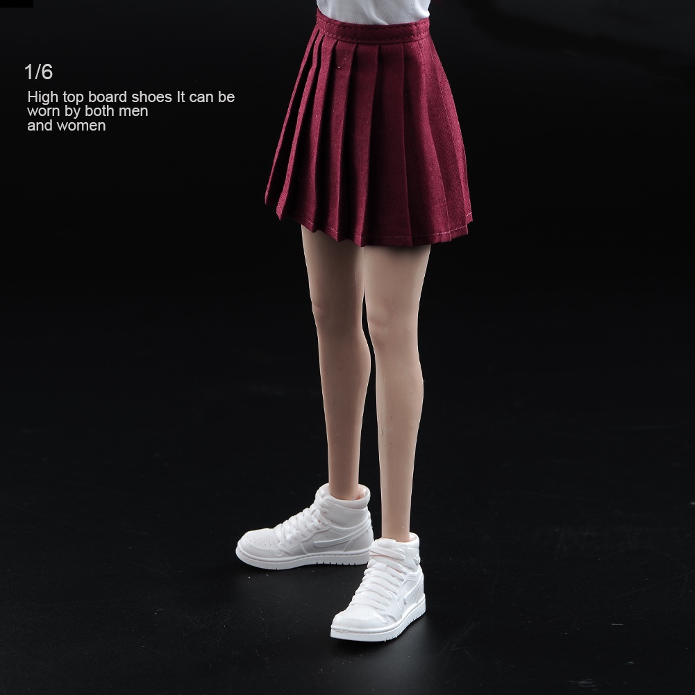 Mô Hình Đôi Giày Thể Thao Màu Trắng Cỡ 1 / 6 12 ''