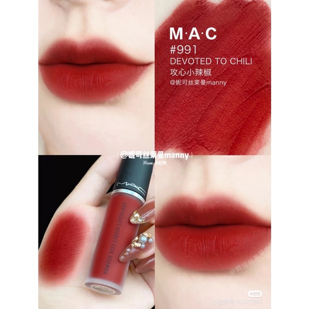 Son kem MAC 991 Devoted To Chili Đỏ Đất Siêu Hot Siêu Mềm Mịn