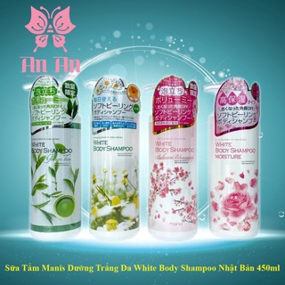 Sữa tắm manis dưỡng trắng da white body shampoo nhật bản - 450ml
