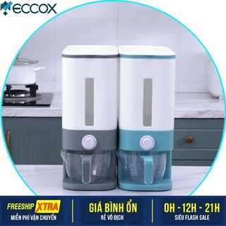 Thùng đựng gạo 12kg phong cách nhật bản sang trọng, thùng đựng gạo thông minh chữ nhật