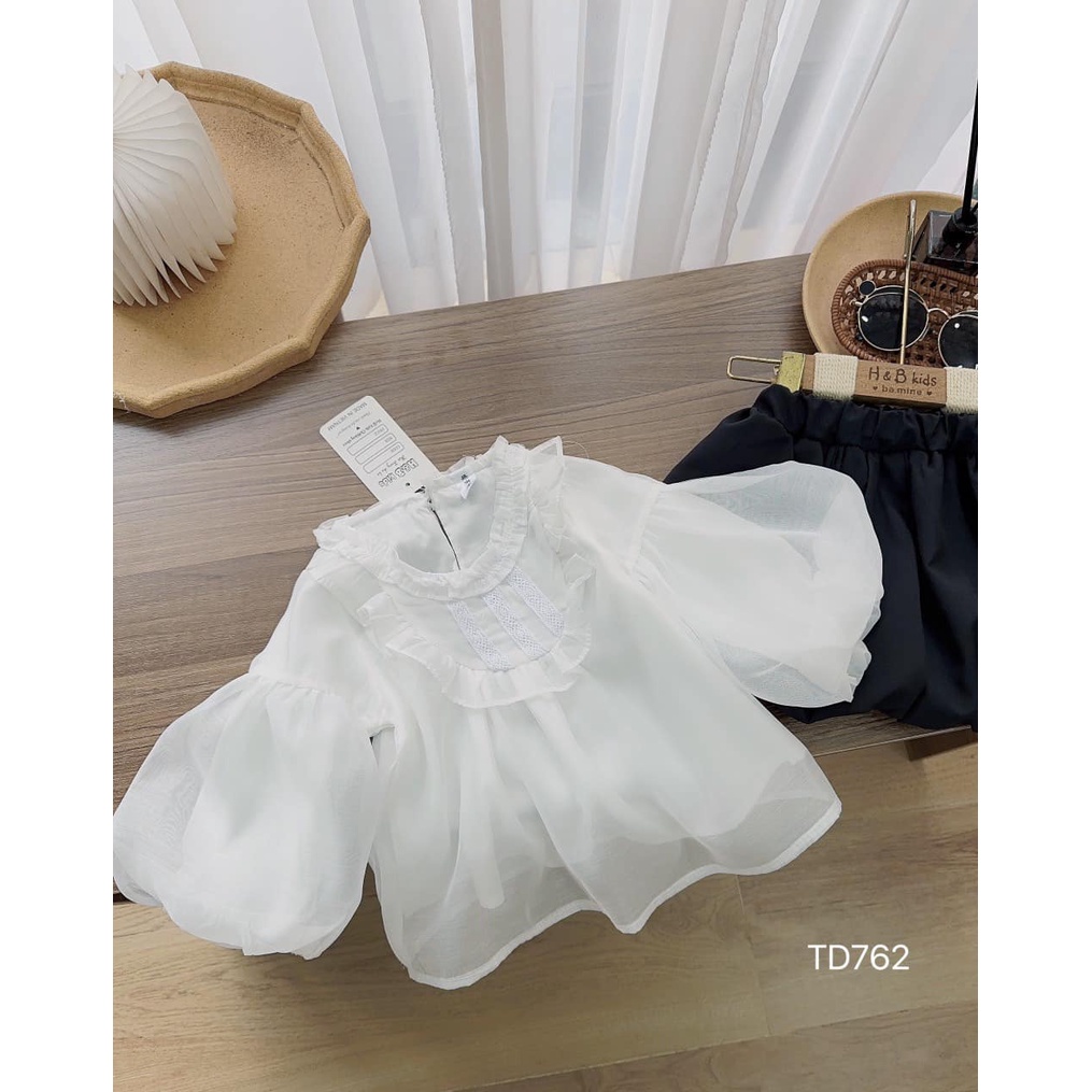 Set sơmi quần bí ngô cho bé gái