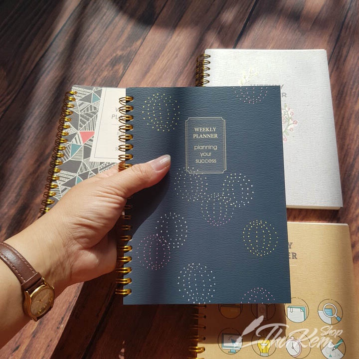 Sổ lò xo kế hoạch  A5 Weekly Planner Blueangel