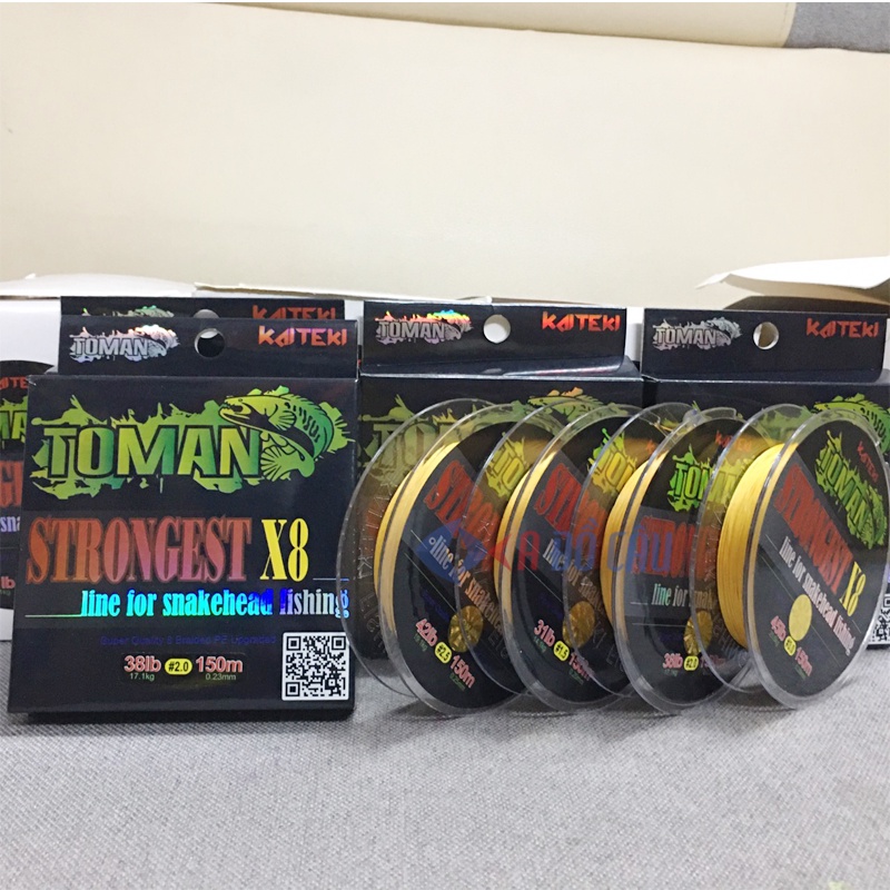 Dây PE Toman strongest X8 150m Thái Lan