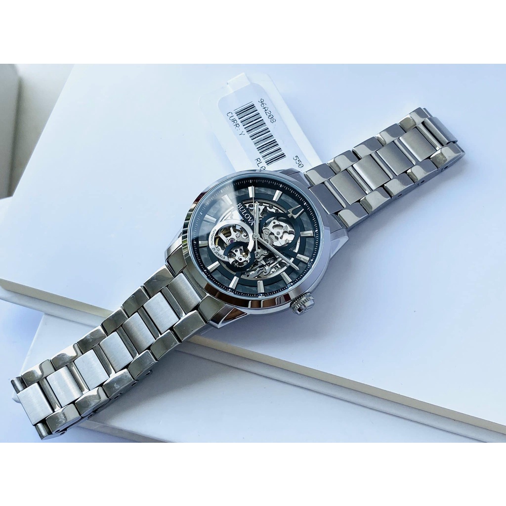 Đồng Hồ Nam BULOVA Automatic 96A208 Chính Hãng Tặng Dây Da Cao Cấp