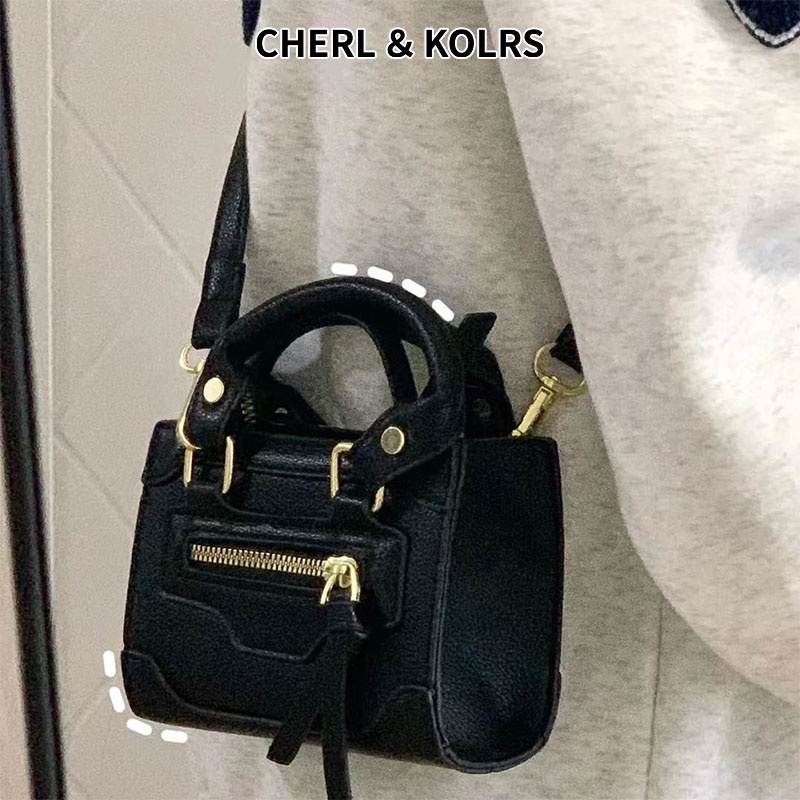 Túi xách da CHERLKOLRS đeo chéo thời trang công sở thanh lịch cho nữ