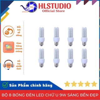 Bộ 8 bóng đèn led chữ U 9w sáng bền đẹp HL Lighting