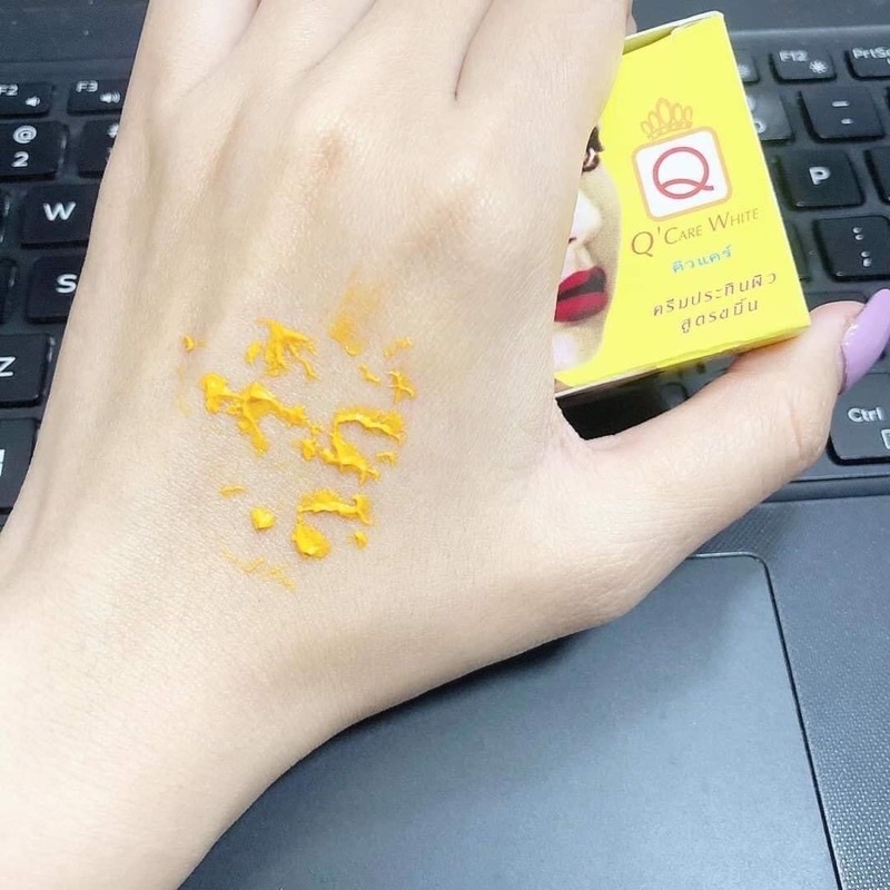 Kem Nghệ Qcare White Giúp giảm mụn, mờ thâm mụn, sáng da Nội Địa thái Lan hũ 5gam
