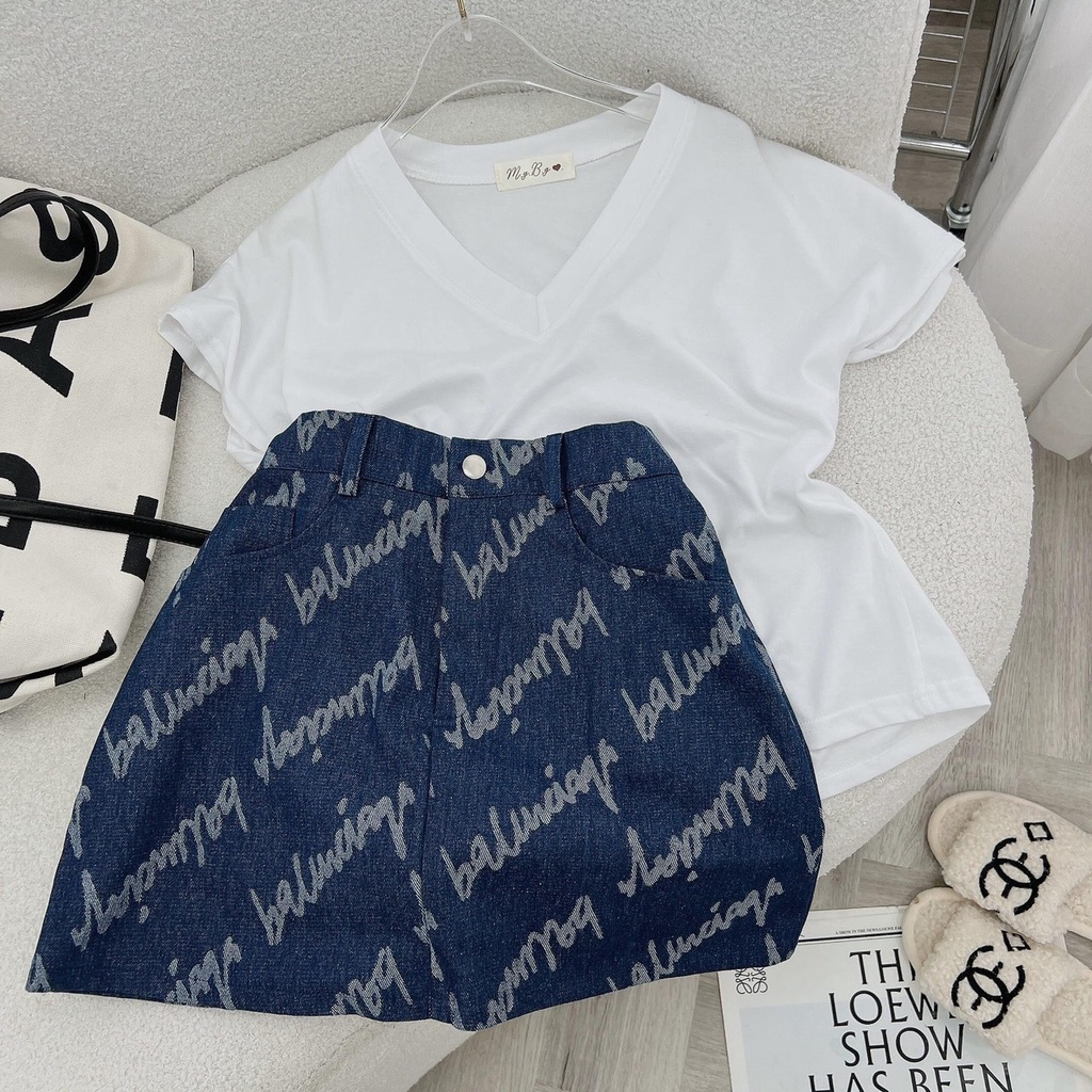 SET PULL TRẮNG CỔ TIM + C.V JEAN CHỮ 🌪