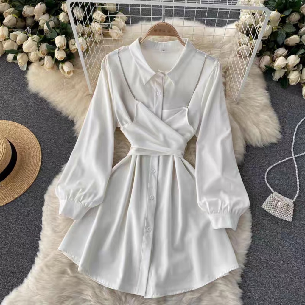 Áo sơ mi nữ sơ mi kiểu phong cách hàn quốc chất lụa ngọc trai phiên bản mới nhất 2023 size đến 65kg