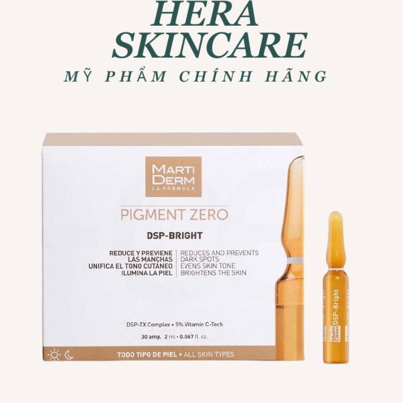 Tinh Chất Martiderm Pigment Zero DSP Bright Dưỡng Sáng Da , Mờ Thâm Nám ( Full Box 30 ống )