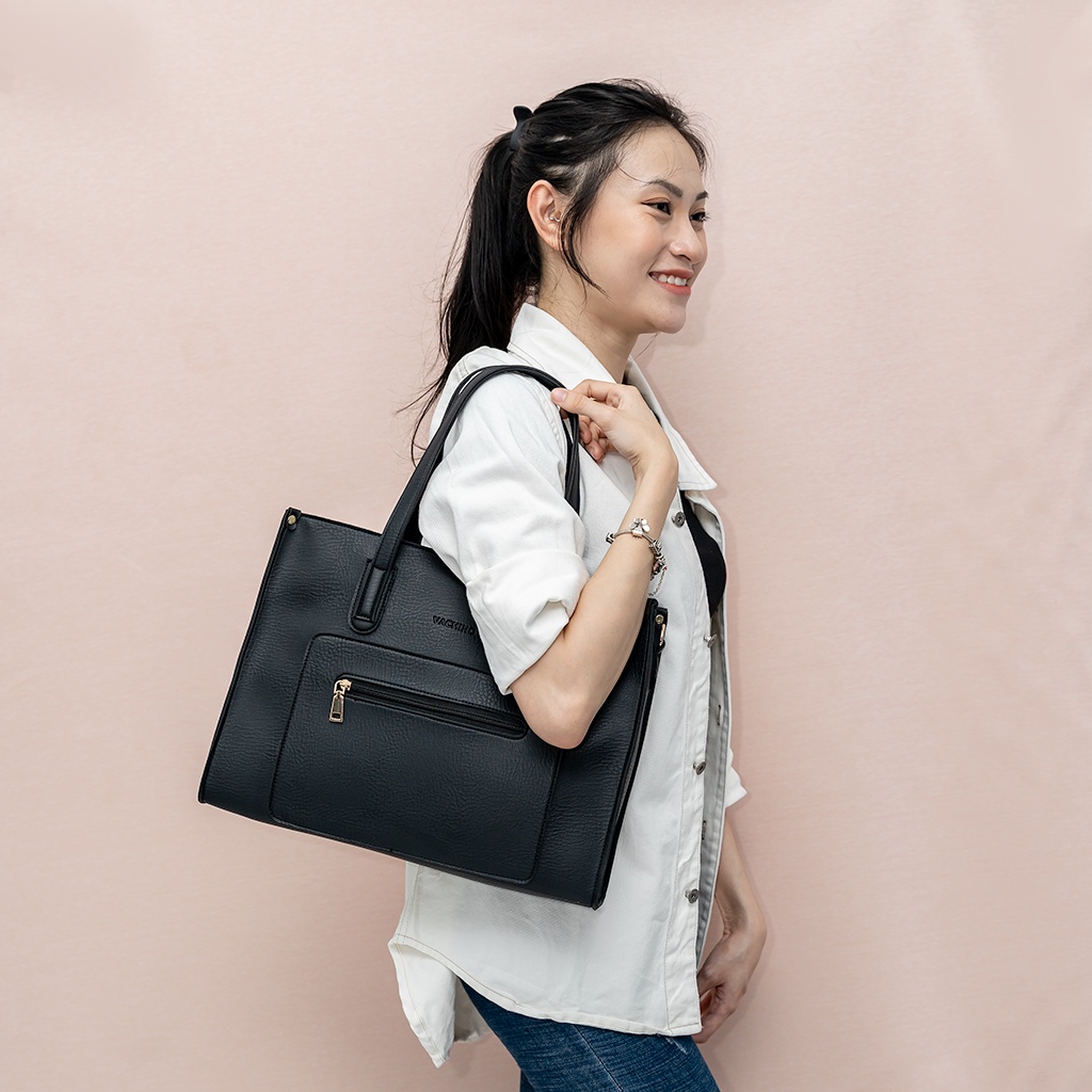 [Mã FATREND2810 giảm đến 30k tối đa 99k] Túi xách công sở Selene Bag đựng laptop 15.6in VACHINO-TX011