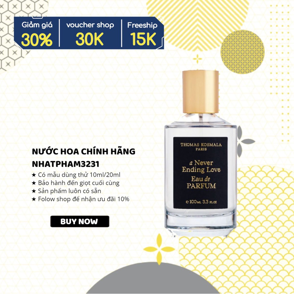 Thomas Kosmala - A Never Ending Love EDP 10ml Nước hoa chính hãng
