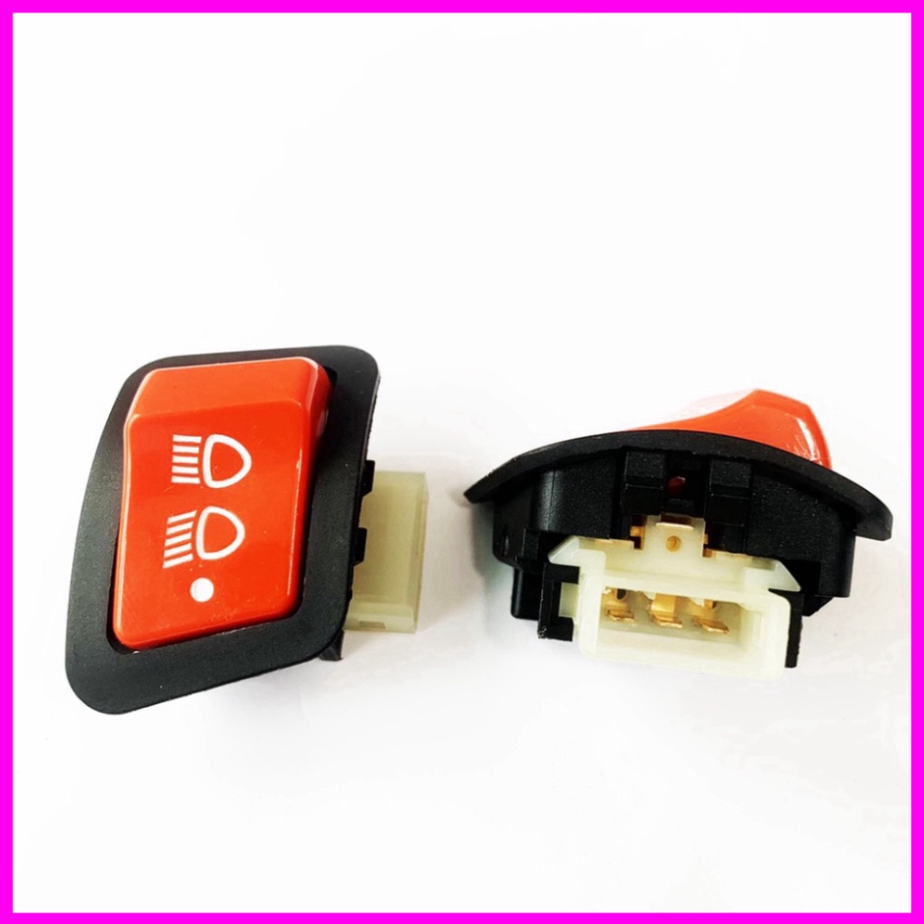 Công tắc tắt đèn pha cos cho các dòng xe wave 110, rsx 110, blade, vision 2023, Lead 2023, future Loại Chân Đồng Màu Đỏ