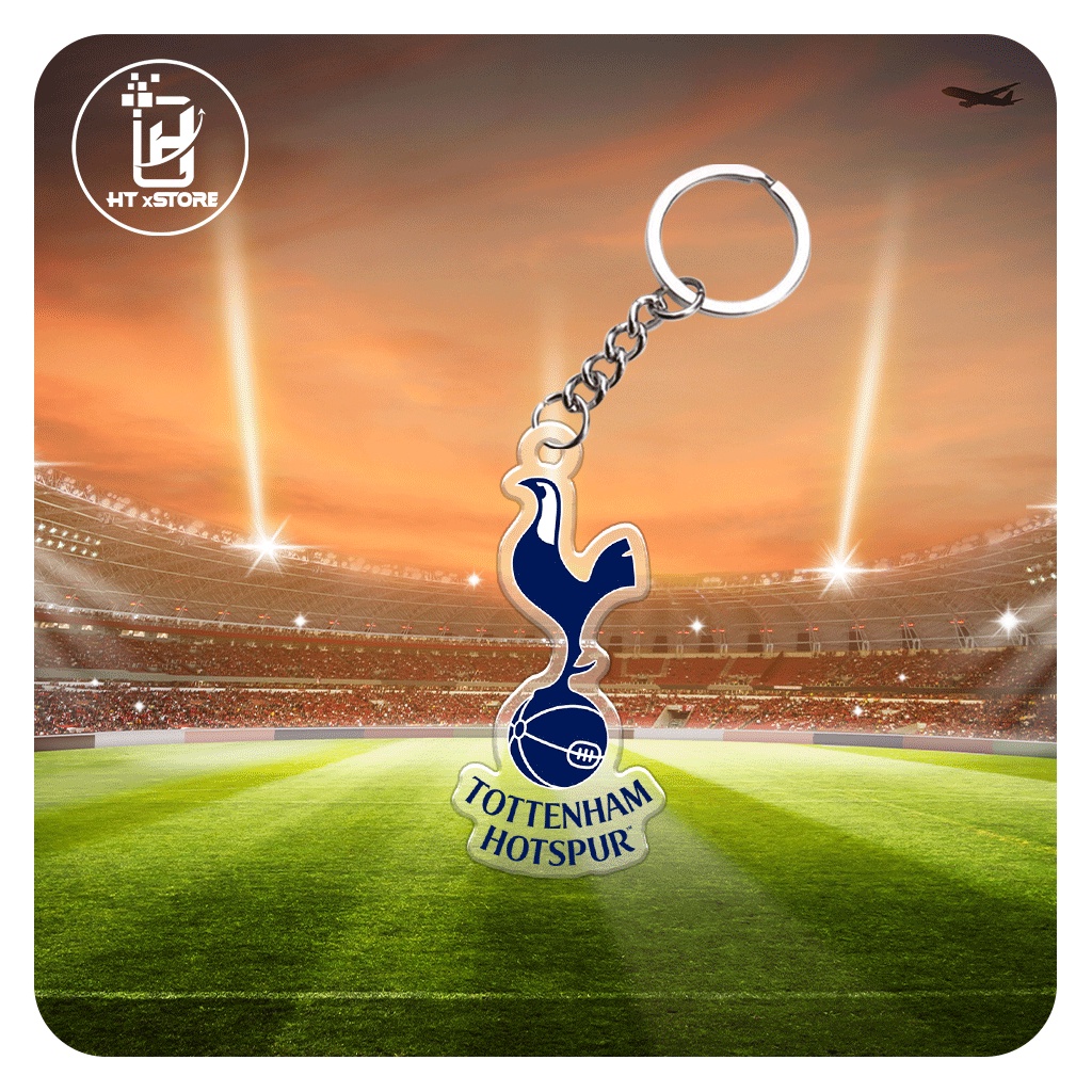 Móc khóa acrylic in logo CLB bóng đá Tottenham Hotspur giải bóng đá ngoại hạng Anh Premier League