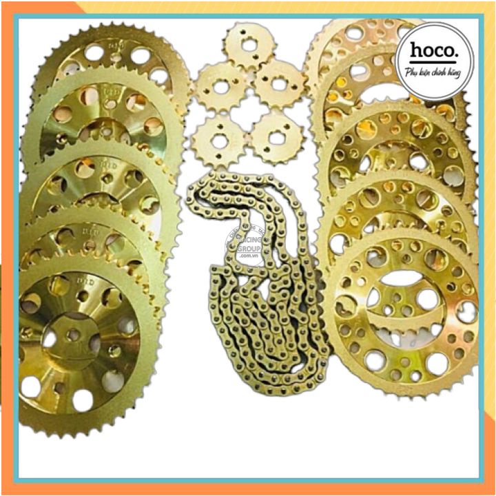 Bộ nhông sên đĩa RCB và Recto size zin cho xe máy