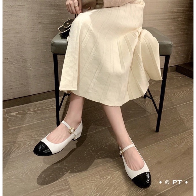 Giày búp bê vá mũi xinh xắn,hàng quảng châu cao cấp đầy đủ hộp túi