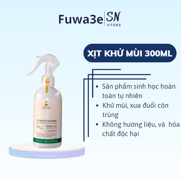 Xịt khử mùi thiên nhiên Fuwa3e organic Enzyme sinh học từ dứa làm thơm phòng, đuổi côn trùng