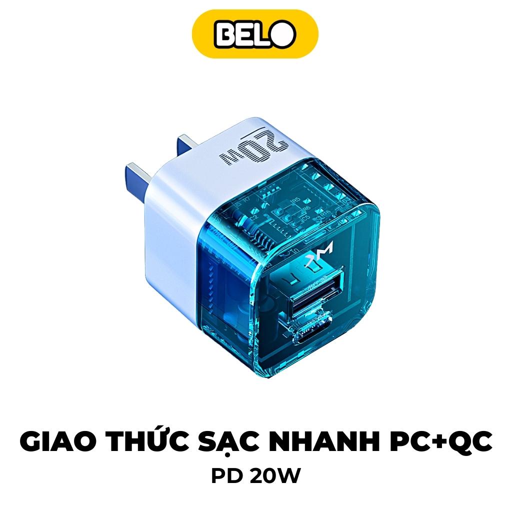 Củ sạc nhanh, cốc sạc nhanh Wekome WDC-U149 PD 20W – Belo