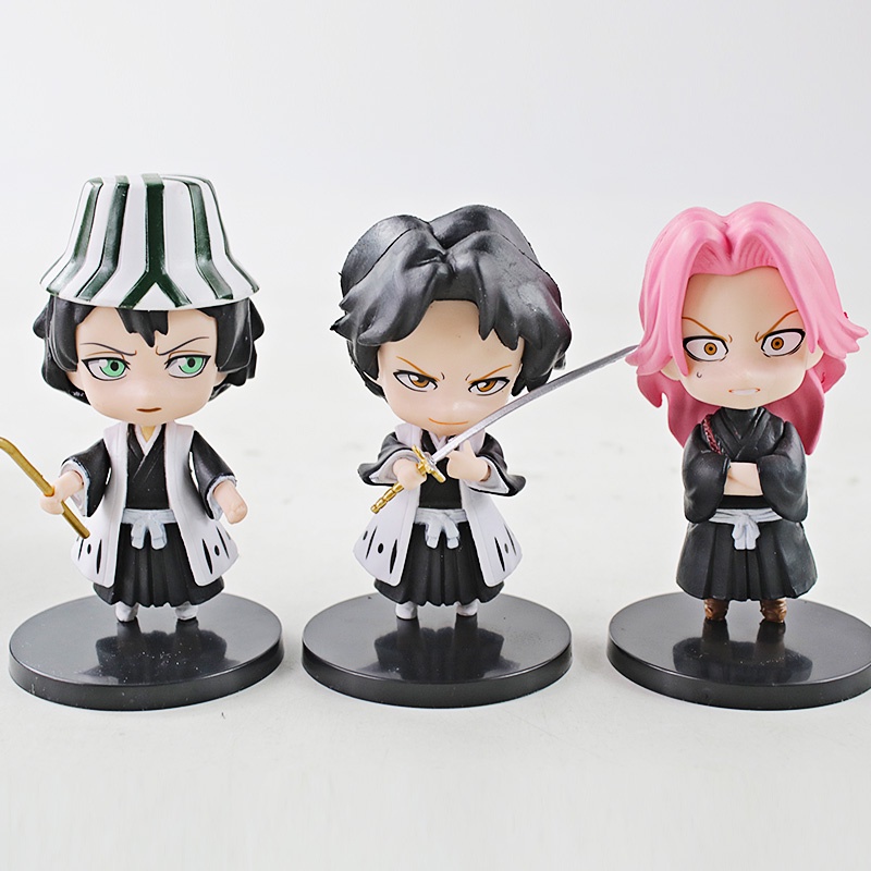 Set 6 Mô Hình Nhân Vật Phim Bleach Kurosaki ichigo Urahara Kisuke Hitsugaya Toushirou Sado Yasutora Ishida Uryuu