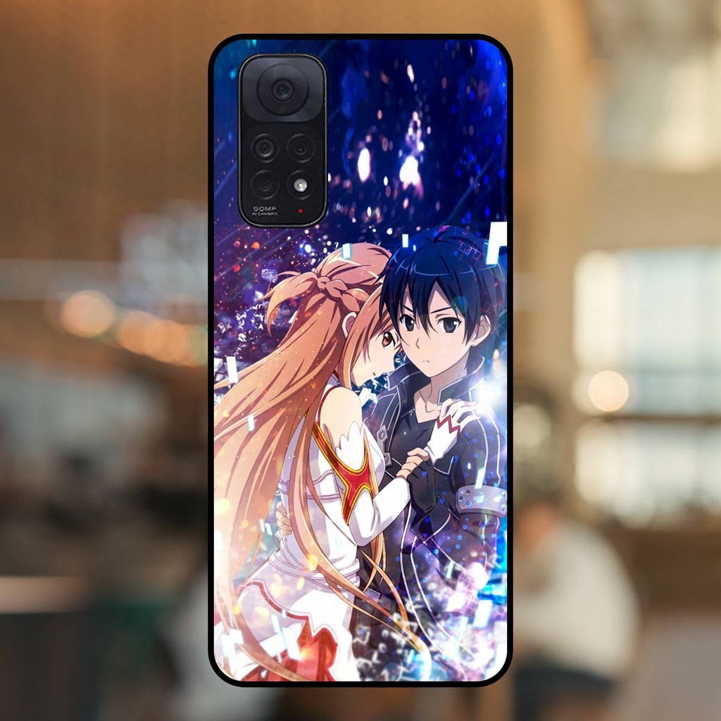 Ốp lưng điện thoại Redmi Note 11 viền đen Kirito Sword Art Online