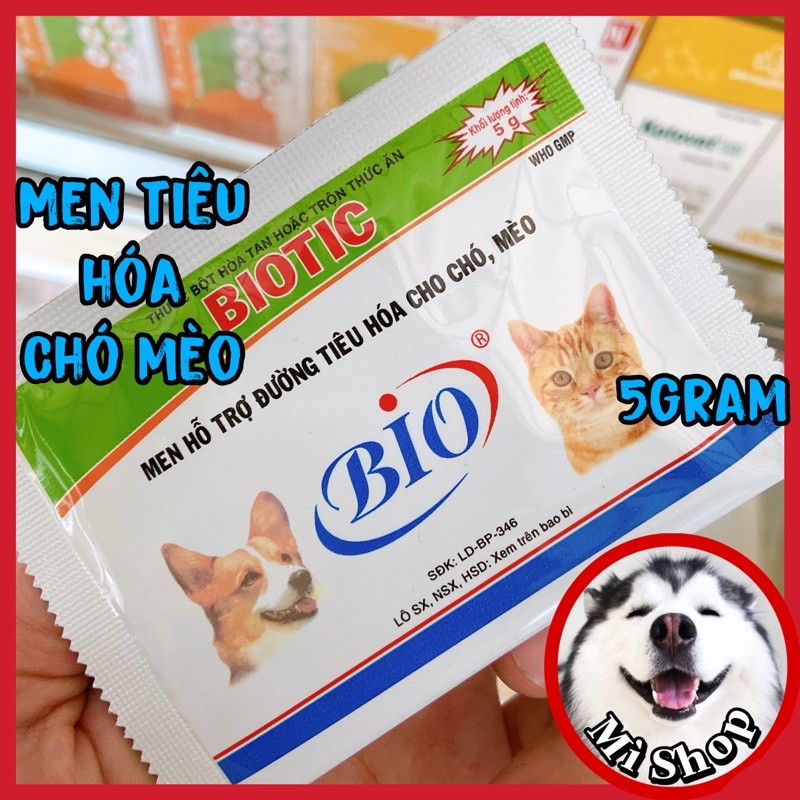 Biotic thú cưng pet, men tiêu hóa đường ruột chó, mèo