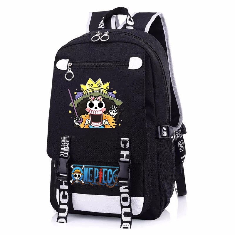Balo nam nữ in hình ONE PIECE Đảo Hải Tặc ver Vuông anime cặp sách đi học tiện lợi thời trang