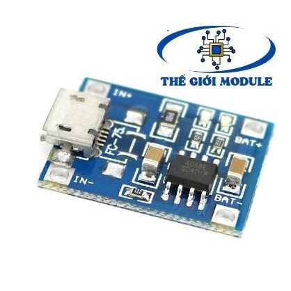 Mạch sạc pin lithium TP4056 1A micro usb