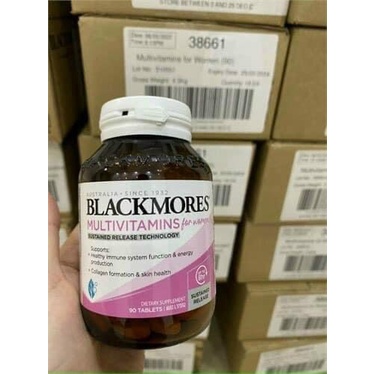 Vitamin Tổng Hợp Cho Nữ Blackmores MultiVitamin For Women Lọ 50 Viên, Hàng Chuẩn Úc, Date xa